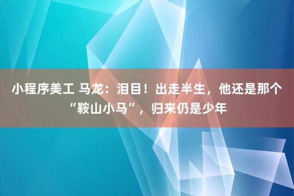 小程序美工 马龙：泪目！出走半生，他还是那个“鞍山小马”，归来仍是少年