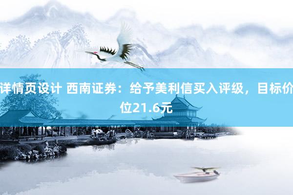 详情页设计 西南证券：给予美利信买入评级，目标价位21.6元